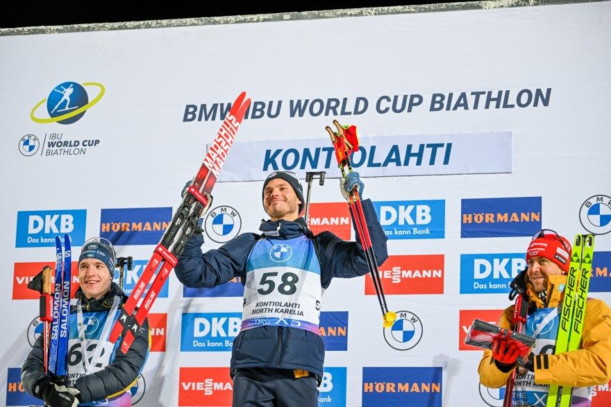 Biathlon | Kontiolahti : Emilien Jacquelin, avec 10/10, prend le sprint et  remporte la Coupe du