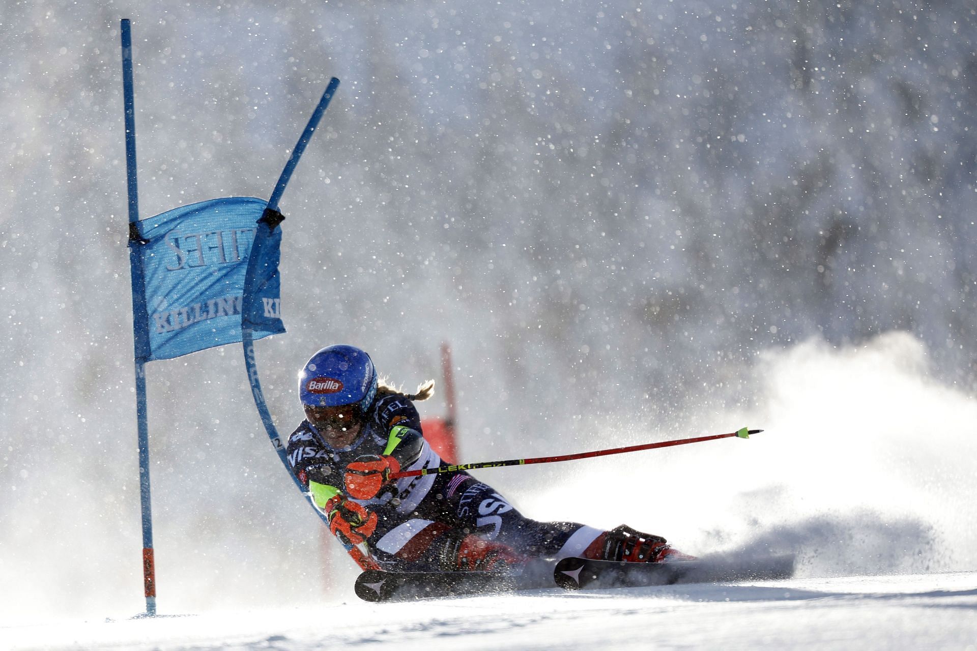 Mikaela Shiffrin à la Coupe du monde de Killington (Source de l'image : Getty)