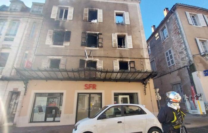 Un incendie ravage entièrement un immeuble du centre-ville de Cahors