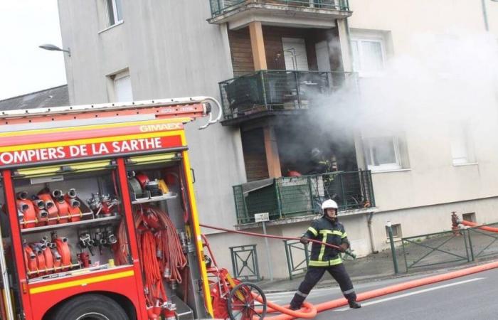 Un incendie se déclare dans une habitation du centre-ville de Sablé-sur-Sarthe