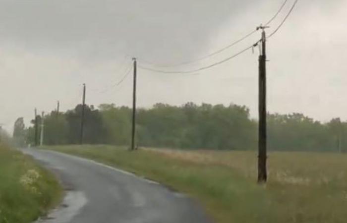 une possible tornade immortalisée en vidéo par des chasseurs d’orage à Ambillou