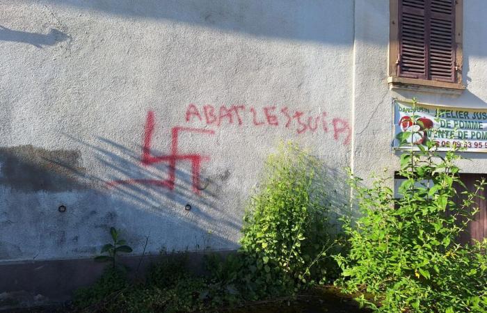 croix gammées et tags antisémites retrouvés dans une petite ville près de Belfort