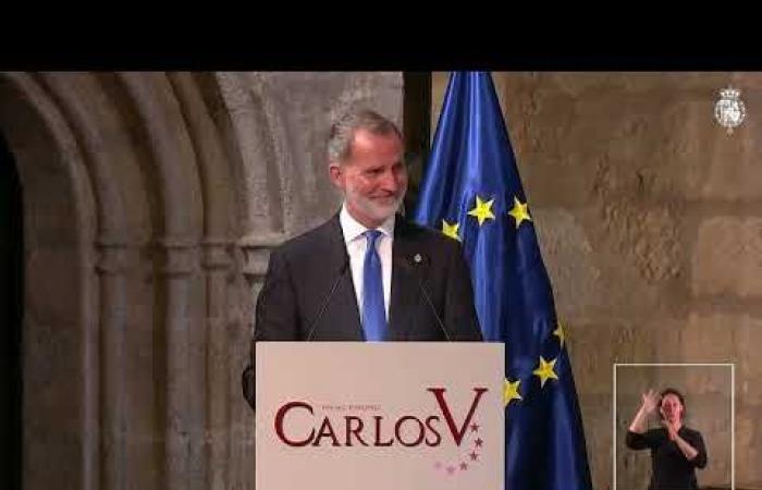 Le roi Felipe a remis le Prix européen Charles Quint à Mario Draghi