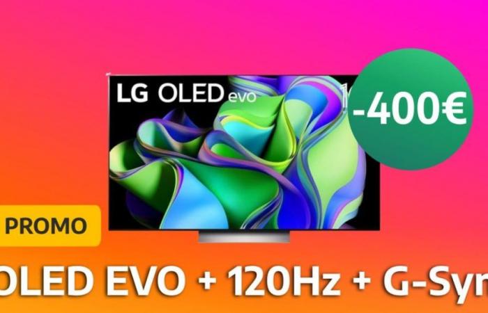 le LG C3, l’un des meilleurs téléviseurs OLED, est à 25 % de réduction