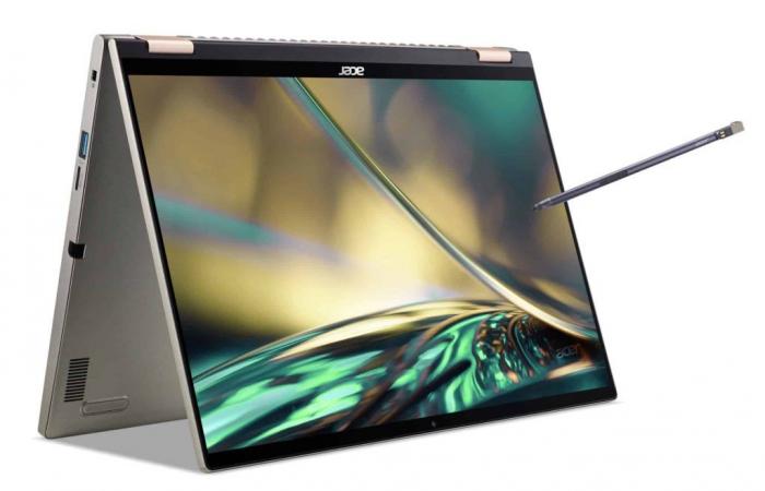 Promo 999 € Acer Spin 5 SP514-51N-58DG, Ultrabook 2-en-1 Tablette tactile 14″ 2.5K sRGB Haute Définition facile à transporter nomade 10 heures sous Intel Core i5-P