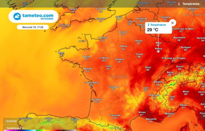 Plus de 30°C prévus la semaine prochaine en France ! Découvrez si vous êtes concerné. – .