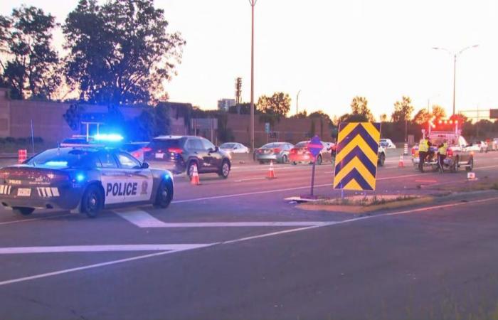 Un homme poignardé abandonné sur l’autoroute 15 à Montréal