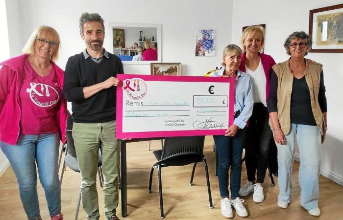 A Quimper, KempeR’Ose reverse 8 000 € à la Ligue contre le cancer