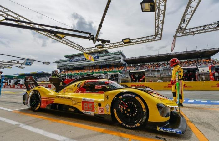 Ferrari mène au Mans grâce à un meilleur choix sous la pluie