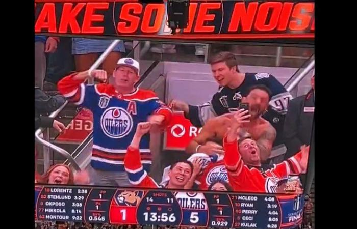 Quand Paul Bissonnette étrangle de joie deux fans des Oilers