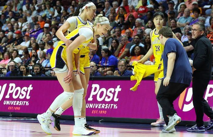 La recrue de la WNBA et espoir olympique quitte le match avec une blessure au genou