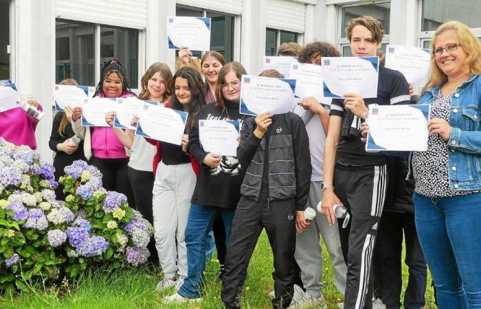 A l’Erea de Quimper, des collégiens se classent 3èmes d’un concours départemental