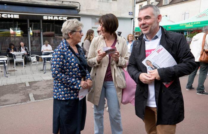 Marie-Guite Dufay en campagne aux côtés des candidats désignés par le PS