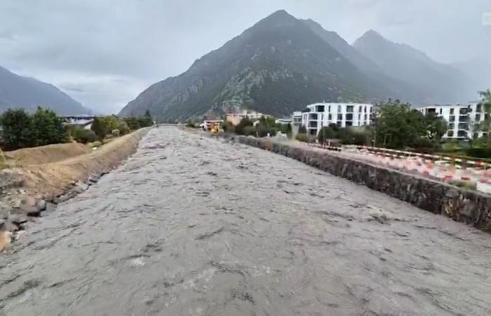 Les rivières tombent en Valais, passé “pas loin de la catastrophe” – rts.ch