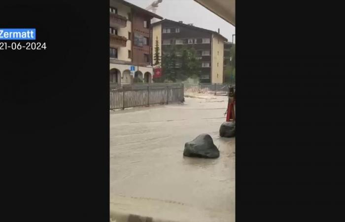 Les rivières tombent en Valais, passé “pas loin de la catastrophe” – rts.ch