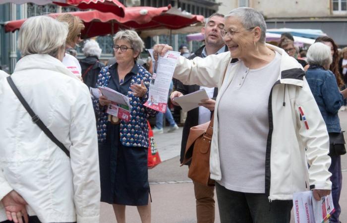 Marie-Guite Dufay en campagne aux côtés des candidats désignés par le PS