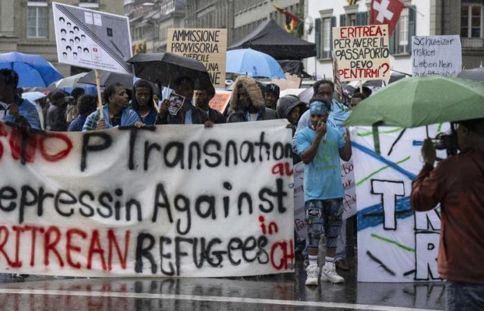 Des centaines d’Érythréens manifestent pour leurs droits à Berne – rts.ch