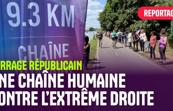 Vidéo. En Seine-Saint-Denis, une chaîne humaine pour défendre les valeurs de la « France »