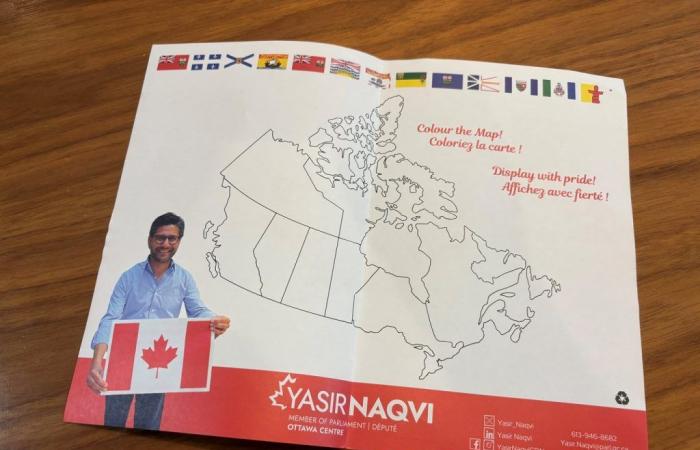 Le député Yasir Naqvi s’est excusé d’avoir envoyé une carte incorrecte du Canada