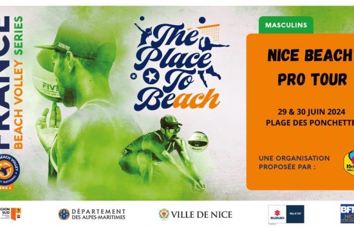 Nice Beach Volley Pro Tour 2024 en partenariat avec BFM Nice Côte d’Azur