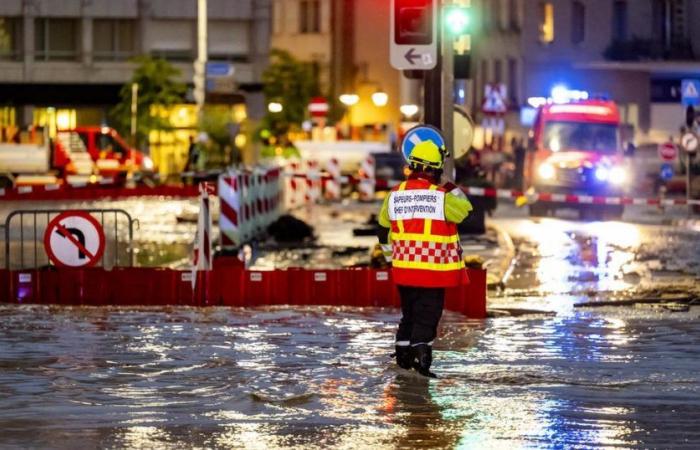 Le centre-ville de Morges sous les eaux suite à une violente tempête – rts.ch