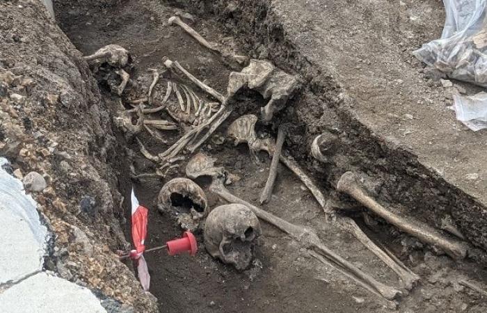 un squelette du Moyen Âge mis au jour