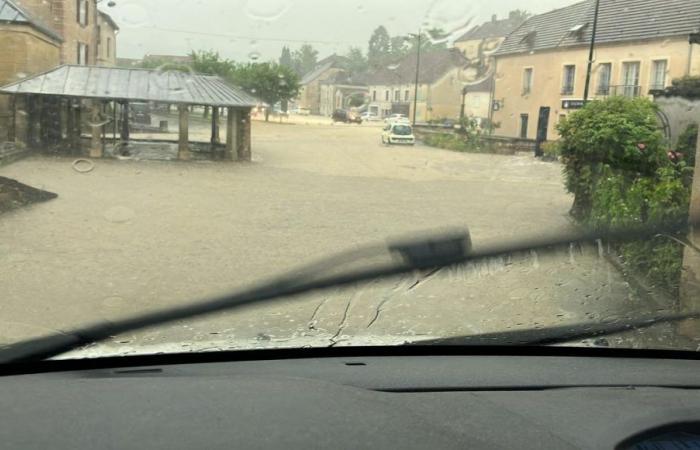 PHOTOS – Un violent orage frappe la Haute-Saône, près de 83 mm de pluie à Amance – .