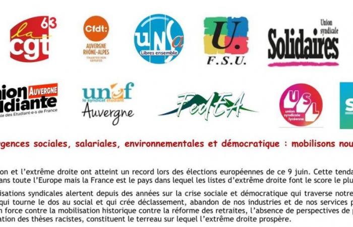 Clermont-Fd le 27/06 à 10h : Mobilisons-nous ! – .