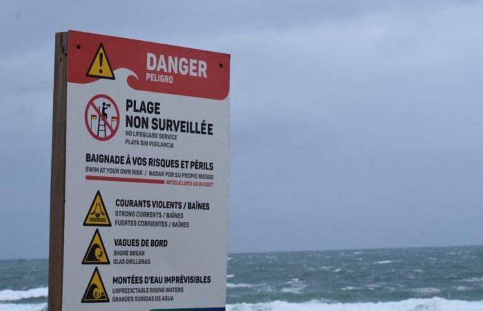 Vendredi classé à risque en raison de courants marins très forts – .