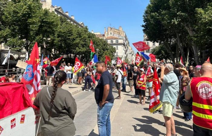 A Marseille, les syndicats continuent de faire pression contre la réforme de l’assurance chômage