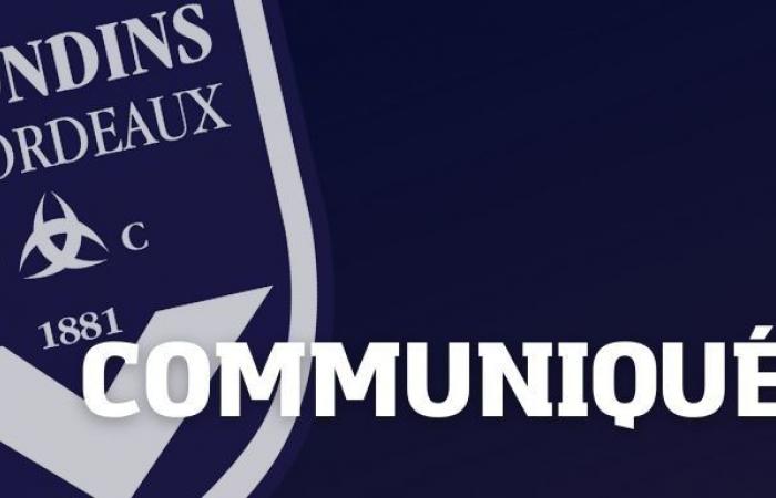 communiqué des Girondins de Bordeaux