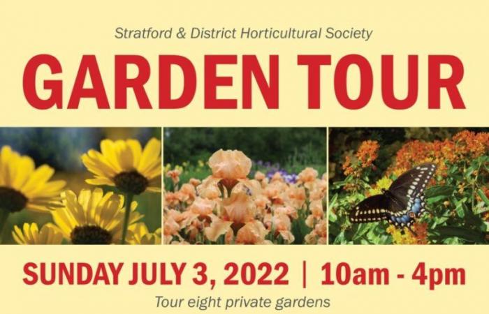 La Stratford and District Horticulture Society organise une visite du jardin le 7 juillet.