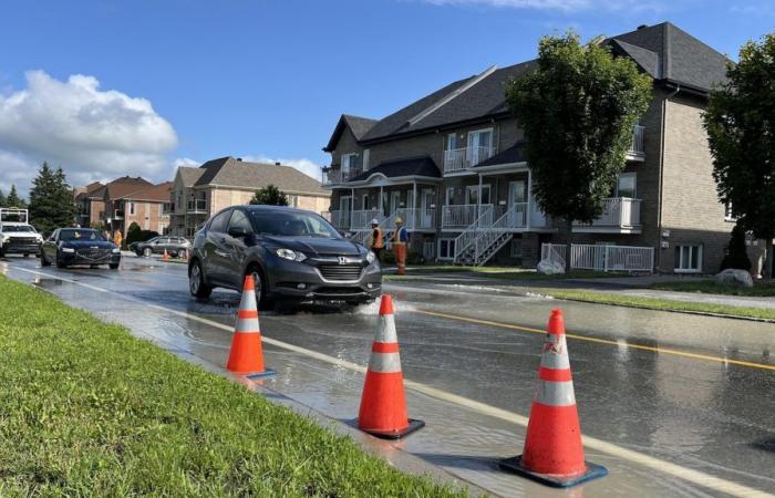 Un bris d’aqueduc perturbe la circulation et l’approvisionnement en eau à Gatineau
