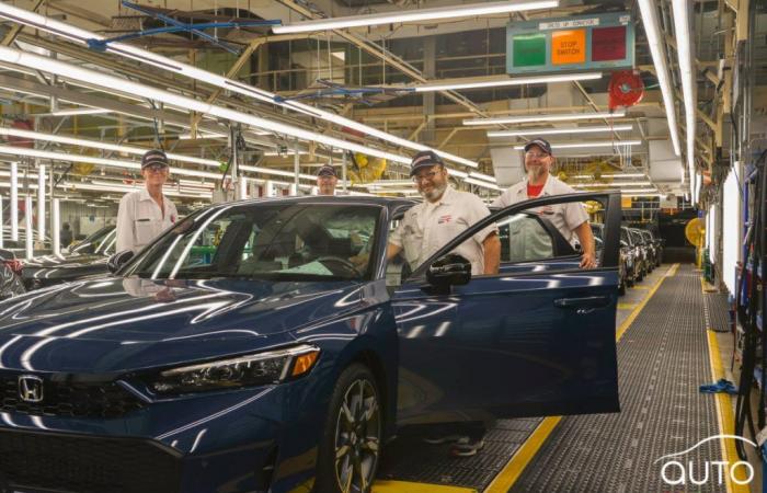 Lancement de la production de la Honda Civic Hybrid en Ontario