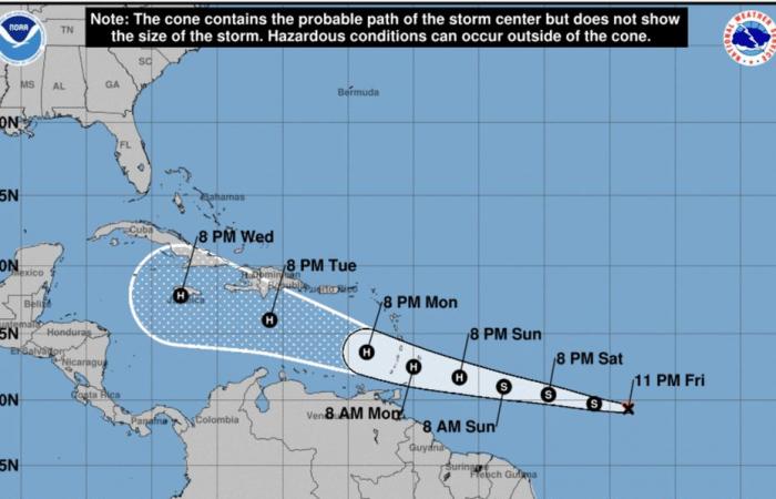 La tempête tropicale Beryl se dirige vers les Petites Antilles et menace de se renforcer