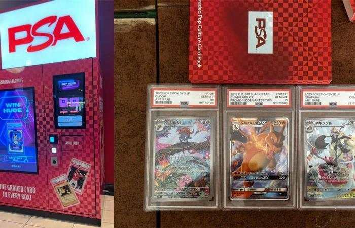 Un distributeur automatique de cartes Pokémon classées PSA 10 arrive à Las Vegas