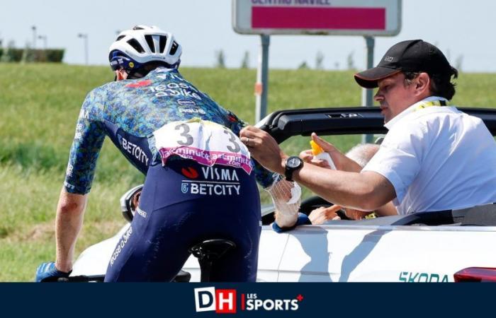 Wout van Aert chute sur le Tour de France ce dimanche : son bulletin médical dévoilé