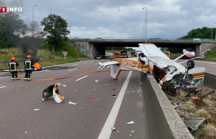 trois morts après le crash d’un avion de tourisme sur l’autoroute A4 – .