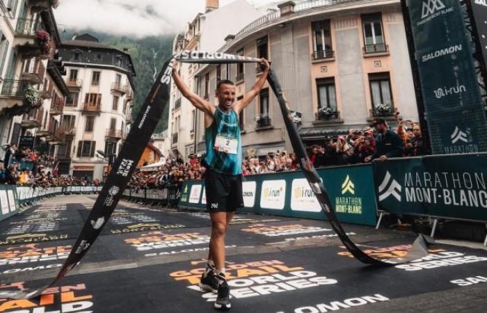 Elhousine Elazzaoui bat Rémi Bonnet au Marathon du Mont-Blanc (42 km)