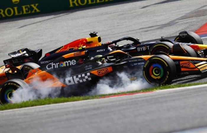 en vidéo, la collision entre Verstappen et Norris à l’issue du Grand Prix d’Autriche – .