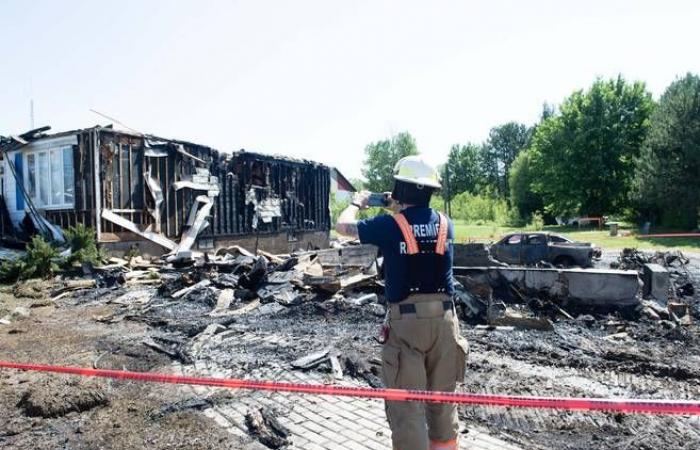 Important incendie à Saint-Alexis-des-Monts, aucune victime – .