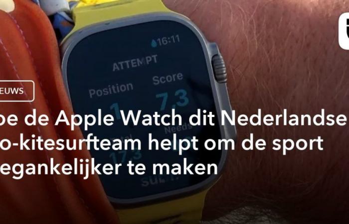 Apple Watch joue un rôle de premier plan dans cette équipe professionnelle néerlandaise de kitesurf