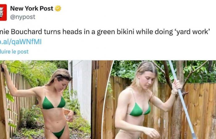 Eugénie Bouchard et son bikini vert en vedette dans le « New York Post » – .