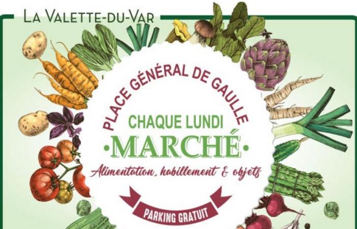 LA VALETTE DU VAR: Monday, weekly market at Place Général-de-Gaulle!