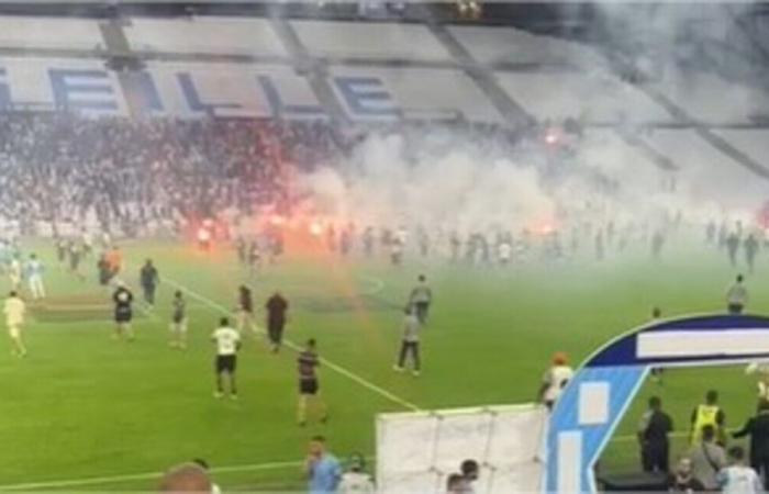 violences au Vélodrome pendant un match, les CRS interviennent – ​​.
