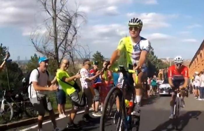 TDF. Tour de France – L’impressionnant wheelie de Laurenz Rex à San Luca
