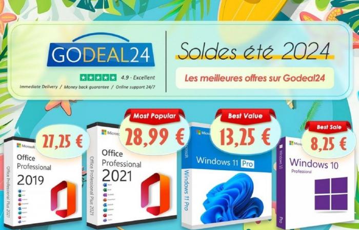 Obtenez MS Office 2021 et Windows 11 à partir de 10 € (à vie) pour la vente d’été de Godeal24 – .