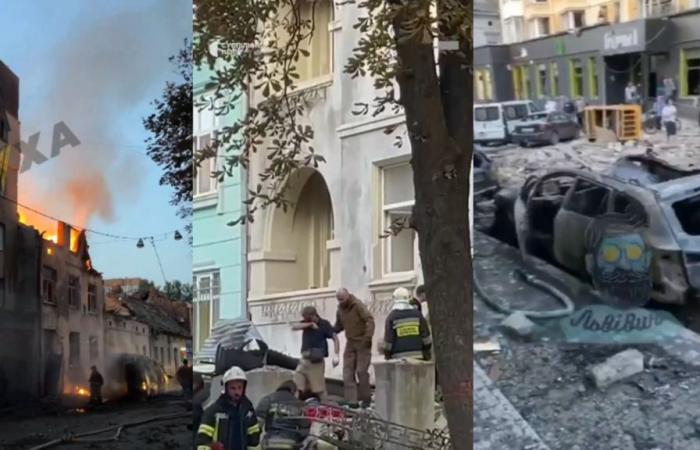 Dans
      l'ouest
      de
      l'Ukraine,
      les
      Russes
      bombardent
      Lviv