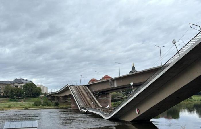 Dresde
      :
      le
      pont
      Carola
      s'est
      effondré
      –
      est-il
      rouillé
      de
      l'intérieur
      ?