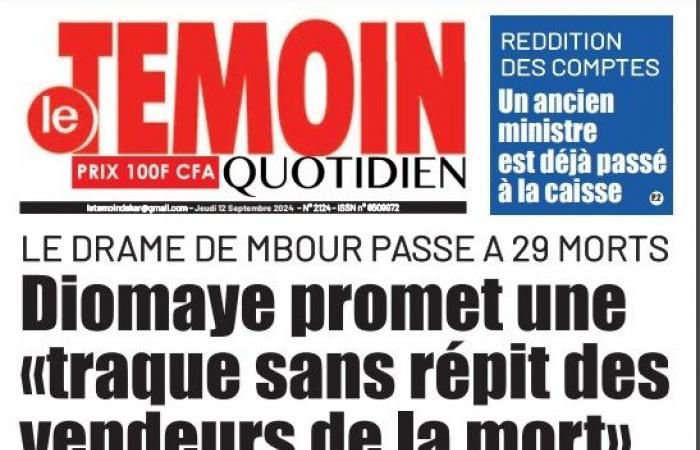 L'ŒIL
      DU
      TÉMOIN
      DE
      CE
      JEUDI
      12
      SEPTEMBRE
      2024